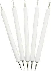 6-Piece Different Sizes of Double-Ended Tracking and Spotting Tool Set Pen Tracing Dotting Tool Stylus for Pottery Clay Craft, Embossing Art
