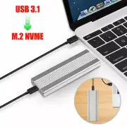 NVMe PCIE USB 3.1 SSD/HDD Enclosure M.2 to USB Type C 3.1 Hard Disk Drive Case