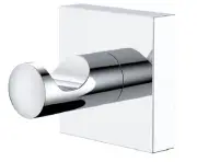 Dorf ENIX ROBE HOOK Metal Construction, Sleek Look, Polished CHROME *Aust Brand