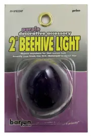 Barjan 049Bp82343P Barjan - 2" Purple 12 Volt Beehive Style Light
