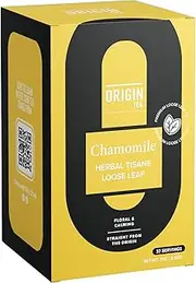Origin Tea Chamomile Caffeine Free Loose Leaf Herbal Tea (75 g)