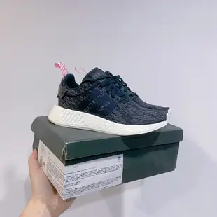 Sugar_tw - 現貨 Adidas NMD R2 黑色 黑粉 粉色 雪花 休閒鞋 百搭款 BY9314