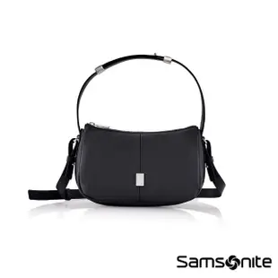 【Samsonite 新秀麗】UP-LINE 時尚優雅輕量尼龍女性背提兩用新月型斜肩包(多色可選)