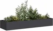 Raised Garden Bed, Elevated Planter Box Plant Container Black 280x80x40 cm Steel