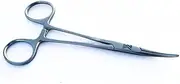 Hemostat Mosquito Artery Locking Forceps Straight & Curved 5" - Dental Surgical Pean Tissue Clamps - Medical Kelly Suture Needle Pliers - Vet Fishing Hemostat Clamps (Mosquito Curved)