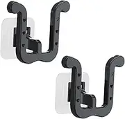 Ｂｅｓｇａ 2X Wall Mounted Sandal Storage Rack Shoes Drainage Shelf for Living Rooms Multipurpose Accessories Easily Install U Shaped, Black