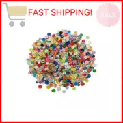 1000 Pcs Resin Buttons, Assorted Sizes Round Craft Buttons for Sewing DIY Crafts