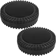 Set of 2 Swivel Casters Bbq Grill Replacement Wheels 6 Inch Pe Wheels Easy Install for Grills