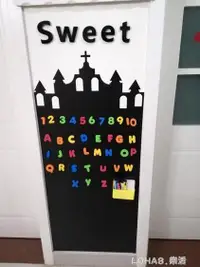 在飛比找樂天市場購物網優惠-磁性家用黑板貼可擦寫兒童塗鴉磁性黑板牆貼教學用磁力軟黑板 樂