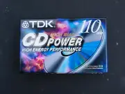 TDK 110 High Bias IECI/Type II Cassette Tape SEALED/NEW