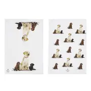 Ashdene Puppy Love Set of 2 Tea Towels - Labrador