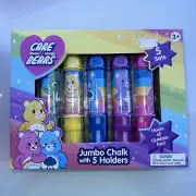 Care Bears Jumbo Sidewalk Chalk With 5 Holders. Vintage Care Bears.