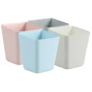 4 Pcs Storage Hanging Basket Shopping Cart Cup Holder Small Trash Can