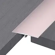 Carpet Trim Strip Transition Strip T-Molding Aluminum Floor Seams Strips, Carpet to Laminate Flat Threshold Transition Edge Trim for Doorways, Wood to Tile, 4cm/ 1.6inch Wide