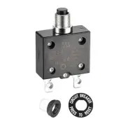40A Thermal Circuit Breaker 125/250V AC 50V DC 50/60Hz 1.3x0.6x1.9 Push Button