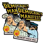 2 x Democracy Manifested - A Succulented Chinese meal Sticker Stickers window