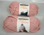 BERNAT Softee Chunky Yarn / Skeins, 108yds (Color Gray Rose) - NEW