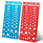 62 Nut and Bolt Thread Checker Standard and Metric,Bolt Size and Thread Gauge...