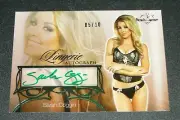 2013 Benchwarmer SARAH COGGIN Hobby #34 Lingerie Green Auto/10 Arizona CARDINALS