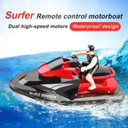 2.4G Rc Boat Motorcycle Speedboat 20 Km/H Radio Remote Control High Speed Ship Water Game Gift For Kids Color Red