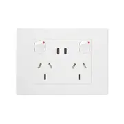 HPM VIVO Double Power Point with Type C+C 15W USB Charger White