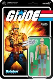 Super7 - G.I. Joe - ReAction Figures Wave 7 - Buzzer [New Toy] Action Figure,