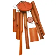 Bamboo Tube Wind Chime Hanging Bell Ornaments Dad Garden Decor Chimes
