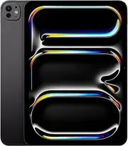 Apple iPad Pro 11-inch (M4): Ultra Retina XDR Display, 2TB, Landscape 12MP Front Camera/12MP Back Camera, Wi-Fi 6E + 5G Cellular with eSIM, All-Day Battery Life, Standard Glass — Space Black