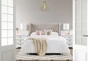 BARNSLEY Cream Queen Headboard