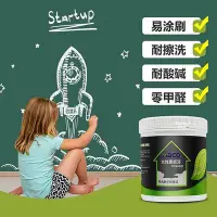 在飛比找Yahoo!奇摩拍賣優惠-塗料黑板漆涂料學校家用自刷兒童房粉筆專用涂鴉墻水性乳膠漆室內