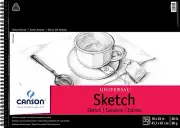 Canson Universal Spiral Sketch Book 18"X24"-35 Sheets