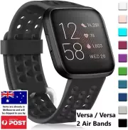 Sports Air Silicone Watch Strap Wrist Band For Fitbit Versa / Versa 2 / Lite