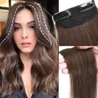One Piece Clip In Remy Human Hair Extensions Mini Short Hair Pad Invisible Weft