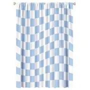 70s Retro Checkerboard Curtains,Abstract Hippie Funky Modern Design Geometric...
