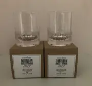 Set of 2 Eurofase Crystal Bourbon Whiskey Rocks Glass, Limited Edition, NWT