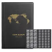 Coin Collection Organizer Storage Case Album for Collectors with 340 Pockets