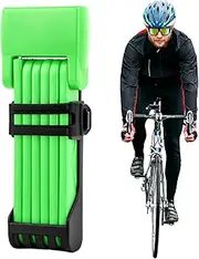 Folding Bike Lock with Mount - Protective Lock for Scooter - Biking Anti-Theft Safety Tool, High Security Locking Supplies for Electric Vehicle Door