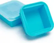 2 Pack 2-Cup/500Ml Silicone Food Freezer Tray with Lid, Extra-Large Ice Cube Mol