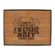 This Is What Awesome Brit - Funny Novelty Doormat Man Cave Floor mat