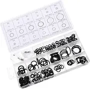 JECOMPRIS Sealing Gasket Washer Kit 225 Pcs Assortment Set Rubber Gaskets for Diy Auto Home Repairs