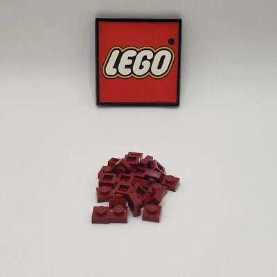 LEGO 1 x 1 Plate DARK RED (x20) 3024 NEW PARTS LOT