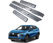 GZPLMYKJYXGSPL Car Door Sill Scuff Plate Guard Protector, for Mitsubishi Eclipse Cross 2021 2022 2023 2024, Stainless Steel Trim Cover Accessories