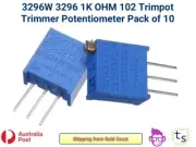 3296W 1K OHM 102 1/2 watt Trimpot Trimmer Potentiometer Pack of 10