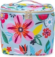 kate spade new york Insulated Lunch Tote, Small Lunch Cooler, Cute Lunch Bag for Women, Thermal Bag with Double Zipper Close and Carrying Handle, Safari Floral