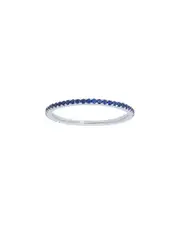 Nephora 14K 0.58 ct. tw. Diamond & Blue Sapphire Stackable Eternity Ring