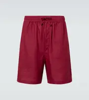 [Saman Amel] Saman Amel Linen shorts UK 40 red