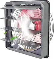 Extractor Fan Ventilation Fans Louvered Ventilator Fan, 12/14/16 Inch Powerful Exhaust Fan, Household Industrial Metal Exhaust Fan with Protective Net Cover Exhaust Fan (Size : 16inch) (Size : 14inch