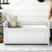 ALFORDSON Outdoor Storage Bench Garden Patio Furniture L (White)