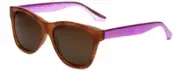 Isaac Mizrahi Designer Sunglasses IM63-25 in Honey Tortoise with Brown Lens