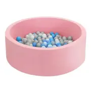 Keezi Kids Ball Pit 90x30cm Ocean Foam Play Pool Barrier Toys Children Pink